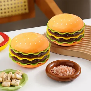 Hamburger botten spuug schaal set creatief servies schattige huishoudelijke eetborden schalen