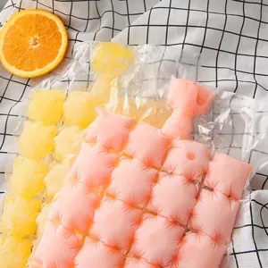 Sachets a glaçons jetables auto-obturants, moule de congélation pratique pour jus de fruits.