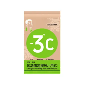 Portable sports cooling towel and refreshing wipes for instant cool down relief outdoor 1pc