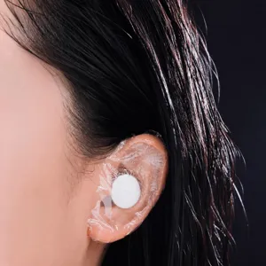 Cerotti auricolari impermeabili per bagno e nuoto, copriorecchie trasparenti per adulti.