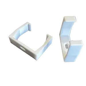 Punch-free power strip holder wall mount self-adhesive socket fixing clip white plastic