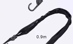 Elastischer Motorrad Spanngurt mit Haken, strapazierfähiges Gepäckband für Helm 0.9m lang