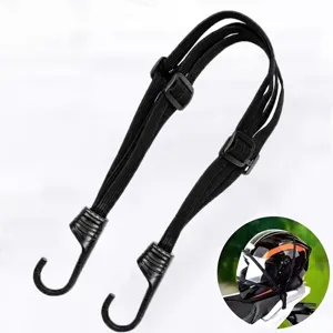 Multifunktionales Motorrad Gepäckgummi Nylon Elastischer Gepäckgurt Mit Plastikbeschichteten Haken Für Helm Fahrrad Roller