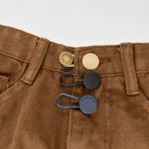 Waist extender for jeans, adjustable buttons, no-sew elastic waist buttons for pants