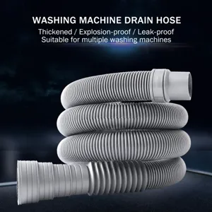 Tuyau de vidange de machine à laver flexible extension épais anti-fuite universel