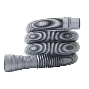 Tuyau de vidange universel pour machine à laver flexible gris ondulé rallonge pour la maison