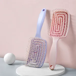 Large Curved Hair Brush Volumizing Hair Styling Comb Arc Wide Tooth Detangling Comb For Women