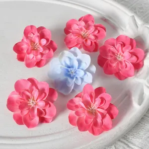 Têtes de fleurs artificielles kit matériel DIY pour épingles de mariage boîte cadeau
