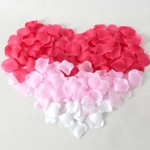 Pétales de rose artificiels en forme de cœur pour mariage romantique fête décoration