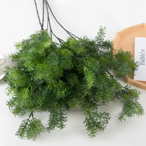 Branches de pin artificielles feuilles de fougère vertes fausses plantes mariage déco