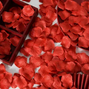 Pétales de Rose Artificiels Pétales de Fleurs Faux en Soie pour Mariage Proposition Fête Décoration Événement Romantique