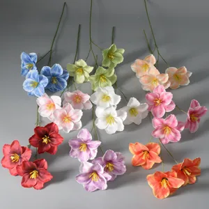 Fleurs de Tulipes Artificielles Pétales Tournés Français Fausse Soie Tulipes Pour Mariage Décoration Maison
