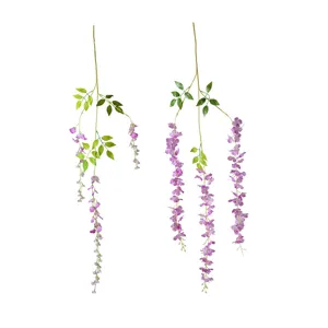 Ghirlanda di Fiori Artificiali di Glicine Sospesa per Decorazione di Matrimonio Bella