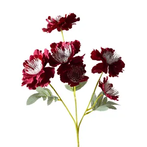 Bouquet de fleurs de pivoine artificielles à 6 têtes pour décoration de mariage et maison