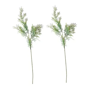 Kunstbloemen gipskruid en witte varens nep bloemtakken voor thuis bruiloft decoratie
