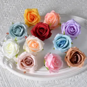 Kunstzijden Rozenbloemhoofdjes Neprozen Voor Huwelijksfeest Huisdecoratie Bloemstuk Handwerk Knutselen Groothandel