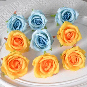 Kunstmatige rozenkoppen voor huwelijksdecoratie, zijden bloemen DIY ambachtelijke knutsel
