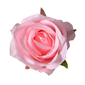 Kunstmatige roze rozenbloemkop voor huwelijksdecoratie, DIY knutselen en bloemenwand.