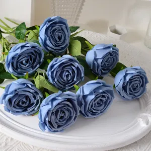 Branche Unique Rose Impériale Fleur Artificielle Soie Maison Mariage Fête Décoration Accessoires Photographie Fausse Fleur