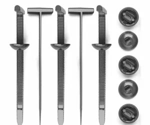 Universele nylon bevestigingsclips set voor automotorafdekking en spatbordbekleding.