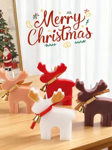 Weihnachten Elch Duftkerze Sojawachs Weihnachtsgeschenk Heimdekoration festliche Atmosphaere