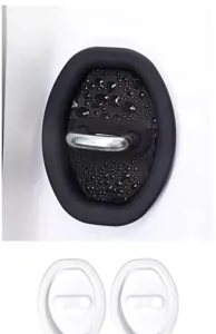 Car door latch rubber cover anti-collision shock absorber pad protective auto accessory