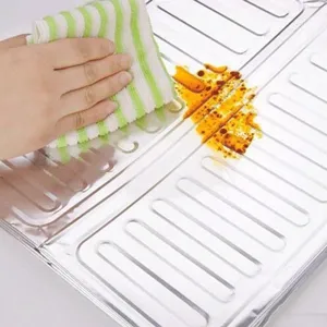 Protector antisalpicaduras de aluminio para estufa de gas aislamiento cocina.
