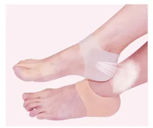 Silicone heel protector sleeve for cracked feet breathable pain relief moisturizing foot care tools