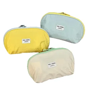 Portable travel underwear storage bag set, multi-color lightweight organizer for socks.