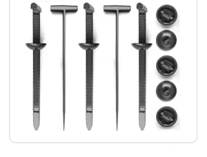 Universele nylon kabelbinder clips en bevestigingsmiddelen detail voor de auto reparatie.