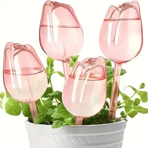 Tulip Plant Watering Globe PVC Automatic Watering Spike Self Watering Device For Indoor Potted Plants Garden Irrigation
