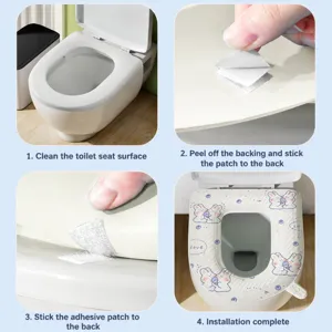 Waterproof EVA toilet seat cover for bathroom, comfortable household four-season universal pad.
