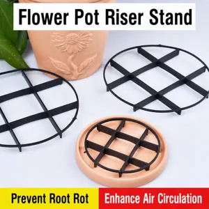 Plastic Plant Pot Riser Stand Grid Pot Feet Drainage Ventilation Tray For Gardening Flower Pot Support Base Home