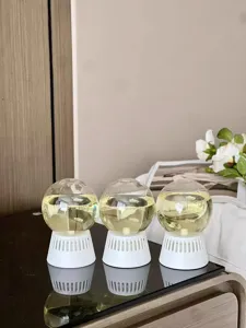 Inverted aroma sphere essential oil air freshener for indoor room, bedroom and bathroom.