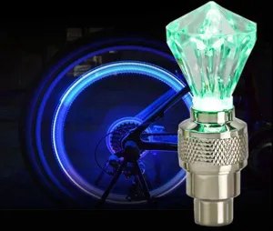 LED fiets band ventiel dop licht diamant wiel lamp voor mountainbike motor auto