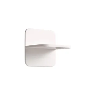 Weißes klebendes Wand-Kleinregal minimalistischer Aufbewahrungshalter für den Heimgebrauch.