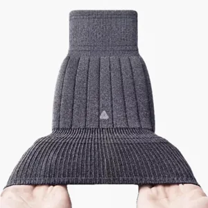 Thickened wool thermal knee sleeves for winter warmth, high elasticity and comfortable fit.