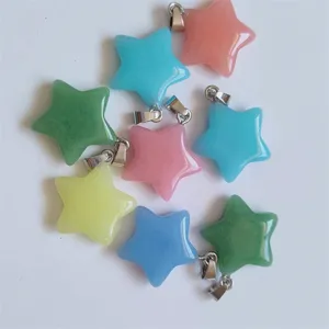 Pendentif etoile colore bijoux accessoires DIY mignon ensemble de charme de collier