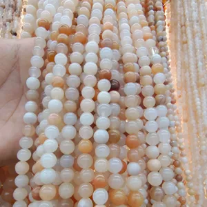 Perline rotonde in pietra naturale per bracciali e collane fai da te creazione gioielli