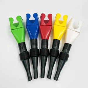 Embudos de aceite para coche plastico herramienta de repostaje con clip portatil.