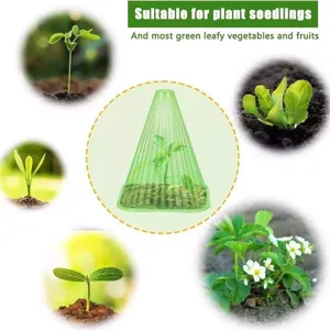 Plant cloche seedling protector clear green garden cover for frost protection vegetables