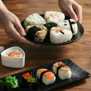 Ensemble de moules à onigiri triangulaires japonais pour enfants kit bento DIY cuisine