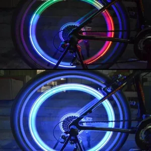 LED fiets wiel licht kleurrijke strip voor mountainbike nachtrijden veiligheid decoratie detail