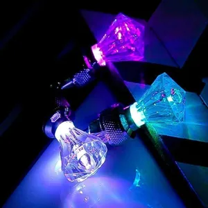LED diamant bandventiel dop verlichting auto fiets motor blauw paarse heldere gloed