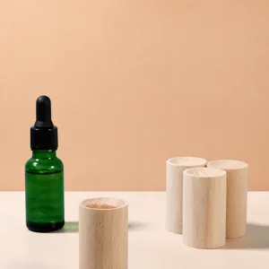 Blocco Diffusore per Aromaterapia in Legno Naturale Diffusore di Oli Essenziali Cilindrico per Casa Camera da Letto Armadio Profumo per Auto