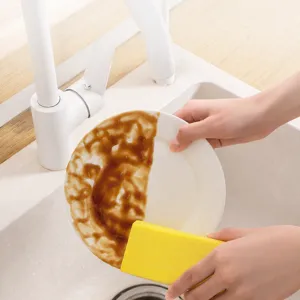 PVA cleaning sponge block for kitchen dishwashing and oil removal, highly absorbent and soft.
