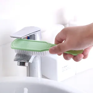 Cepillo de limpieza multifuncional con cerdas suaves para calzado y limpieza doméstica
