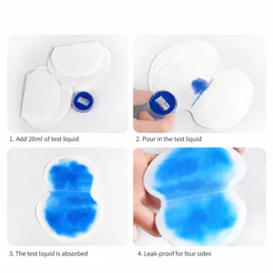 Disposable underarm sweat pads for clothing, breathable anti-sweat absorbent shields.