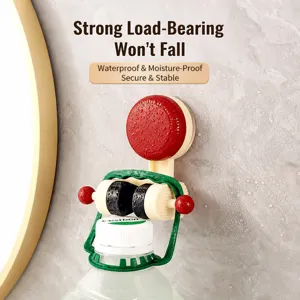 Movable suction cup shower head holder, punch-free adjustable shower base for bathroom.