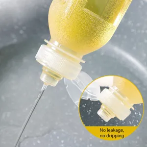 Bottiglia Dispenser Olio in Plastica Cucina Antidrappo Condimento Versamento Controllato
